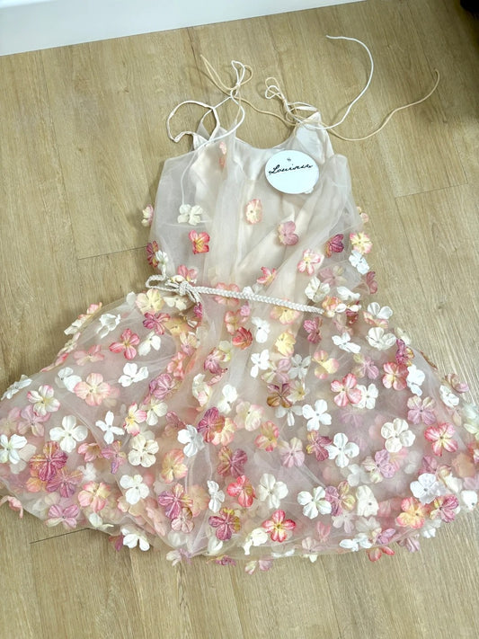 Robe de soirée courte plissée à bretelles spaghetti, tenue de soirée d'anniversaire, robe de cocktail D3339