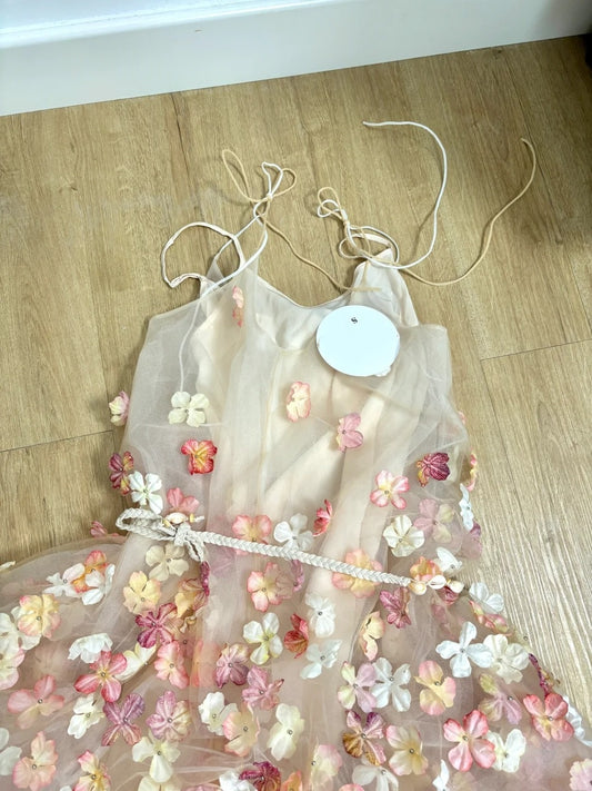 Robe de soirée courte plissée à bretelles spaghetti, tenue de soirée d'anniversaire, robe de cocktail D3339