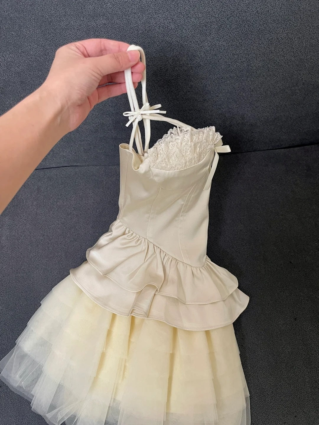 Stunning Homecoming Dress Spaghetti Straps Pleated Tulle Short Prom Dress Cocktail Outfits Birthday Party Dress  D4985