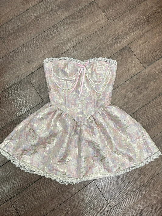 Robe de soirée courte plissée à bretelles spaghetti, tenue de soirée d'anniversaire, robe de cocktail D3339