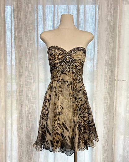Stunning Prom Dress Sweetheart Print Cocktail Outfits Evening Dress Gala Gown        D4994