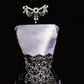 Elegant Homecoming Dress Strapless Lace Back to School Outfits Party Dress  D6542