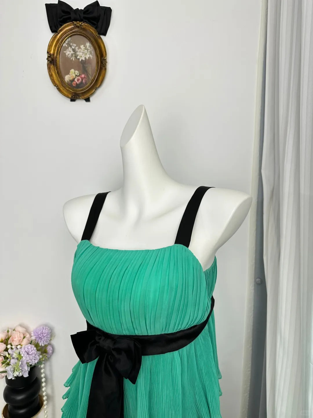 New Homecoming Dress Square Bowknot Cascade Back to School Outfits Party Dress D6938