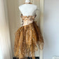 New Homecoming Dress Halter Feather Pleated Back to School Outfits Party Dress  D6486