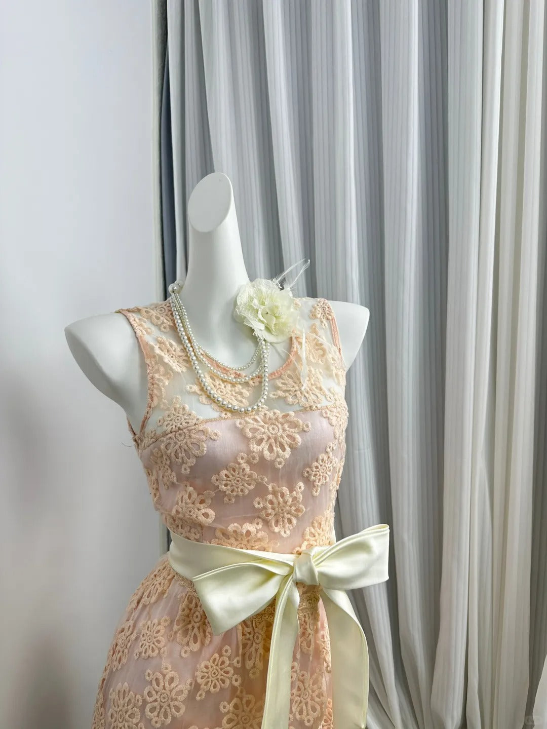 New Homecoming Dress Jewel Bowknot Applique Back to School Outfits Party Dress D6937