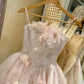 New Homecoming Dress Strapless Lace Flower Dress Back to School Outfits Party Dress  D6389
