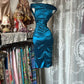 Elegant Homecoming Dress Portrait Pleated Hugging Prom Dress Back to School Outfits Party Dress  D6176