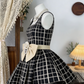 Beauty Homecoming Dress Square Bowknot Back to School Outfits Party Dress  D6529