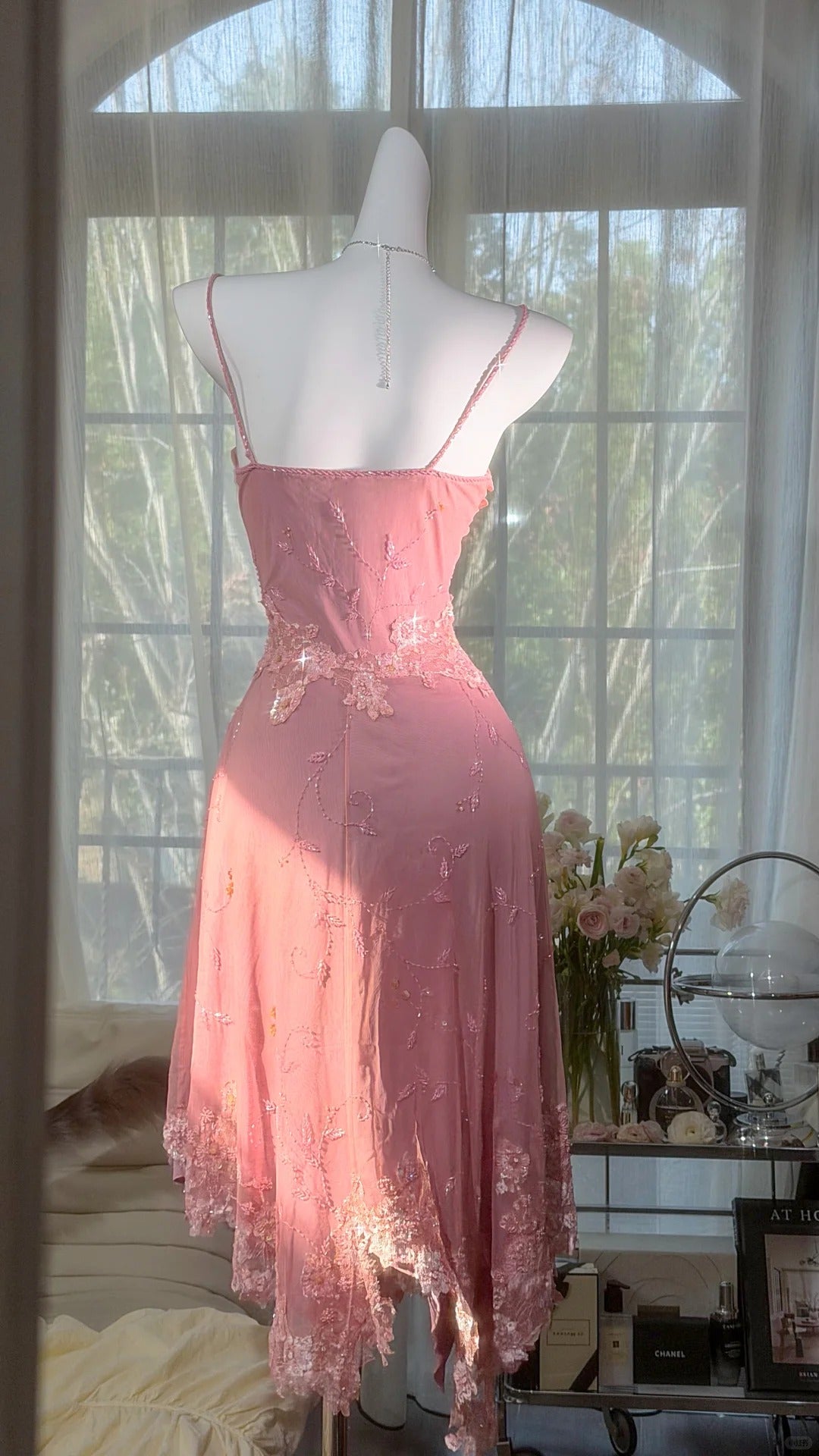 Chic Homecoming Dress V Neck Applique Dress Back to School Outfits Party Dress  D6409