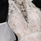 Elegant Ivory Applique Design Mermaid Wedding Dress Prom Dress Evening Dress D1685