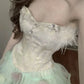 Beautiful Homecoming Dress Sweetheart Tulle Flower Rinestone Pearl Back to School Outfits Party Dress D7282