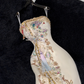 Sparkling Beige Beaded Sequined Design Elegant Mermaid Prom Dress Evening Dress D1695