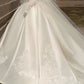 Elegant Wedding Dress Strapless Pleated Applique Ball Gown Wedding Dress  D7233