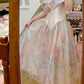 Colorful Prom Dress V-neck Pleated Evening Dress Long Cocktail Outfits Gala Gown      D5000