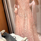 Gorgeous Prom Dress Light Pink Sweetheart Pleated Evening Dress Long Cocktail Outfits Gala Gown     D5005