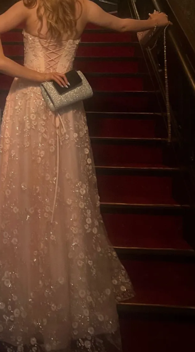 Gorgeous Prom Dress Light Pink Sweetheart Pleated Evening Dress Long Cocktail Outfits Gala Gown     D5005