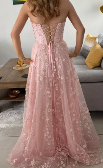 Gorgeous Prom Dress Light Pink Sweetheart Pleated Evening Dress Long Cocktail Outfits Gala Gown     D5005