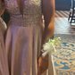 Gorgeous Prom Dress V-neck Beading Slit Evening Dress Long Cocktail Outfits Gala Gown     D5006