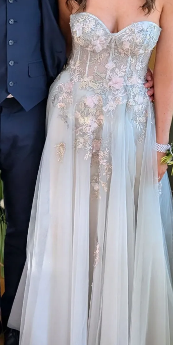Charming Prom Dress Sweetheart Applique Long Evening Dress Party Outfits Gala Gown     D5009