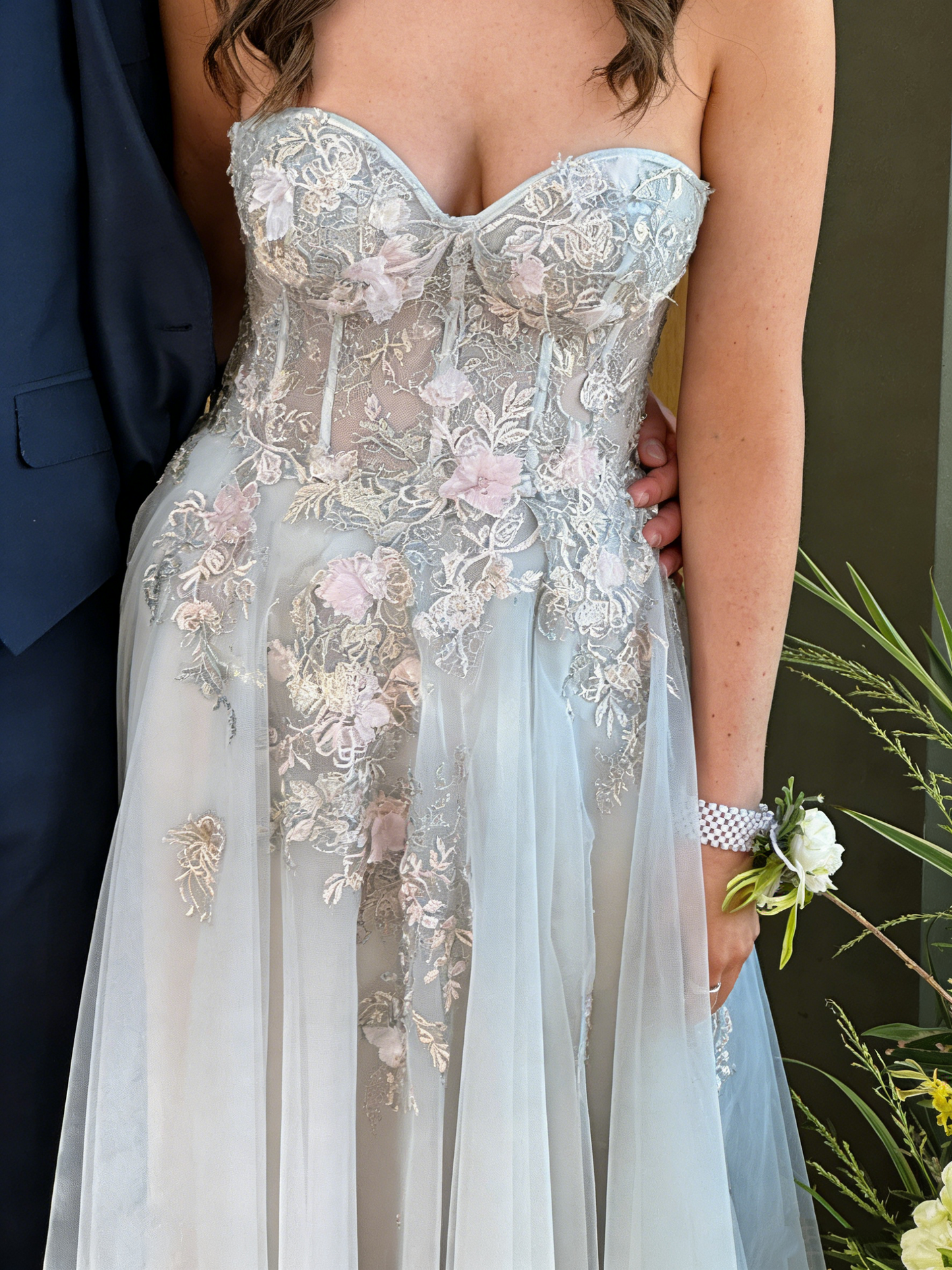 Charming Prom Dress Sweetheart Applique Long Evening Dress Party Outfits Gala Gown     D5009