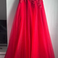 Beauty Prom Dress Red Sweetheart Pleated Tulle Long Gala Gown Evening Dress Party Outfits      D5012
