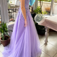 Chic Prom Dress Sweetheart Pleated Tulle Long Gala Gown Evening Dress Party Outfits      D5014