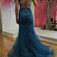 Pretty Prom Dress Spaghetti Straps Pleated Tulle Long Gala Gown Evening Dress Party Outfits      D5015