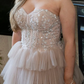 Delicate Prom Dress Sweetheart Pleated Tulle Long Gala Gown Evening Dress Party Outfits      D5017