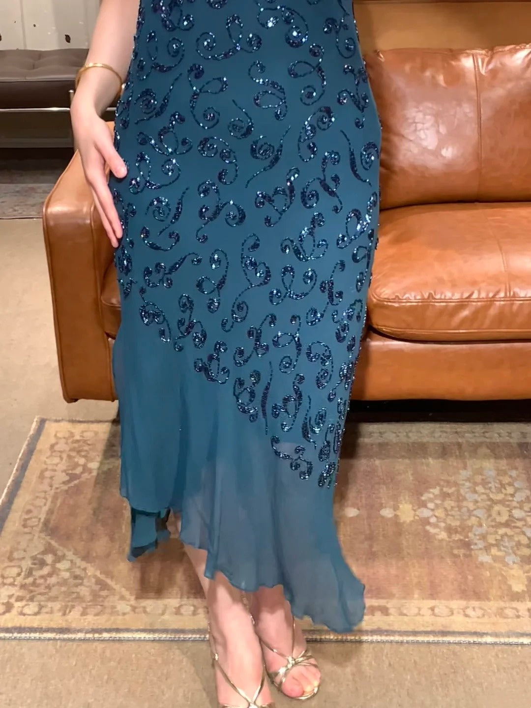 Robe de bal brillante à paillettes et col en cœur, robe de soirée sirène, robe de gala, robe de fête d'anniversaire, D3415