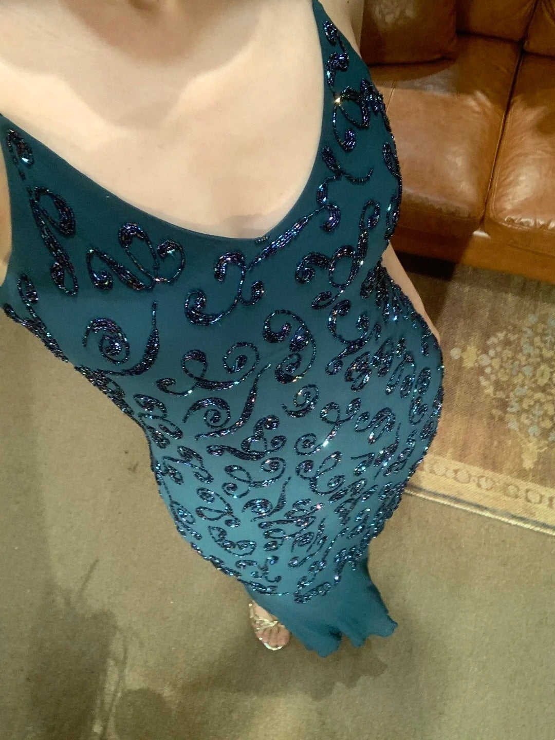 Robe de bal brillante à paillettes et col en cœur, robe de soirée sirène, robe de gala, robe de fête d'anniversaire, D3415