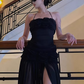 Black Tulle evening gown for prom