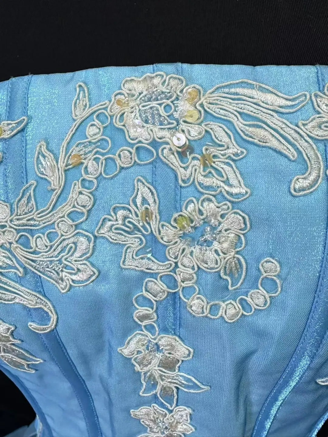 Glänzendes Ballkleid mit herzförmigem Pailletten-Meerjungfrauen-Abendkleid, Galakleid, Geburtstagspartykleid, D3415