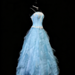 Glänzendes Ballkleid mit herzförmigem Pailletten-Meerjungfrauen-Abendkleid, Galakleid, Geburtstagspartykleid, D3415