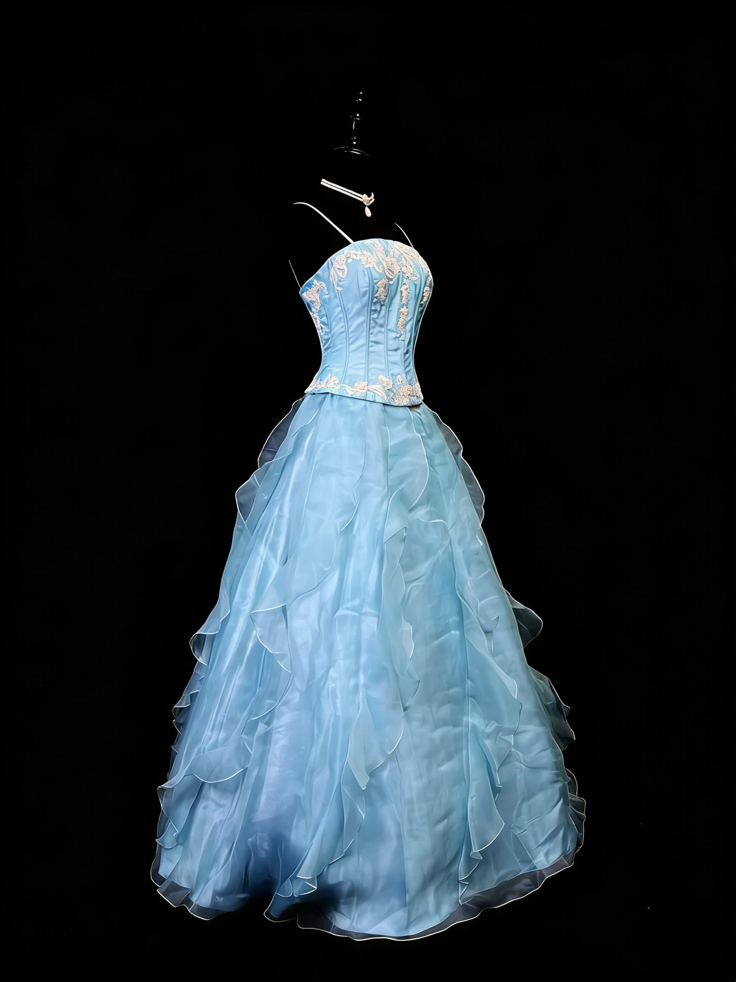 Glänzendes Ballkleid mit herzförmigem Pailletten-Meerjungfrauen-Abendkleid, Galakleid, Geburtstagspartykleid, D3415