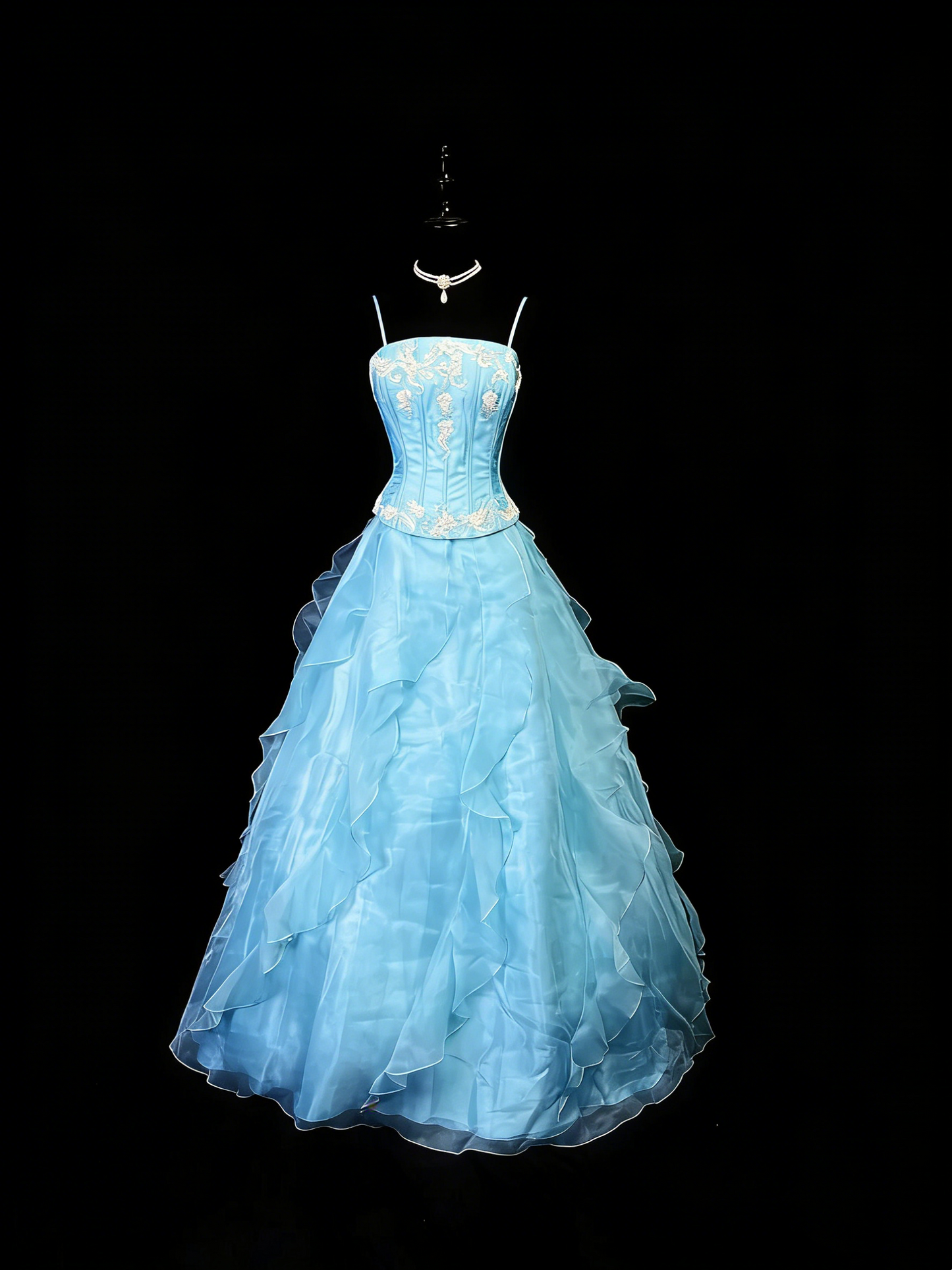 Glänzendes Ballkleid mit herzförmigem Pailletten-Meerjungfrauen-Abendkleid, Galakleid, Geburtstagspartykleid, D3415
