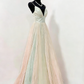 Stunning Prom Dress Spaghetti Straps Pleated Tulle Formal Gown Evening Dress Gala Dress     D5068