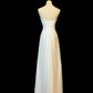 Elegant Prom Dress White Spaghetti Straps Pleated Formal Gown Evening Dress Gala Dress     D5070