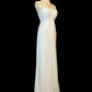 Elegant Prom Dress White Spaghetti Straps Pleated Formal Gown Evening Dress Gala Dress     D5070