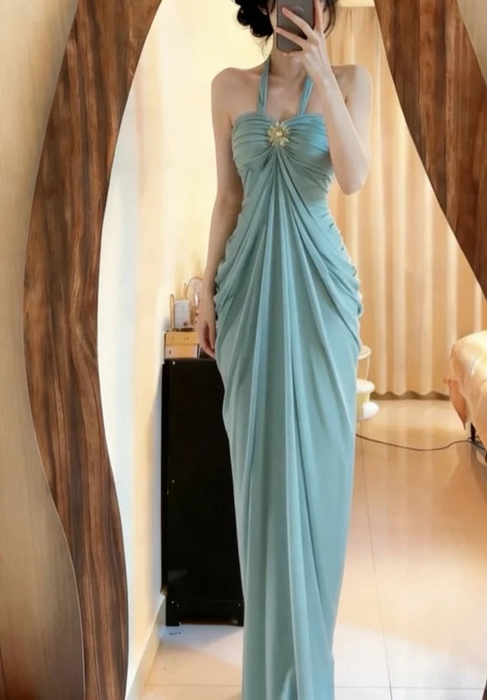 Robe de bal brillante à paillettes et col en cœur, robe de soirée sirène, robe de gala, robe de fête d'anniversaire, D3415