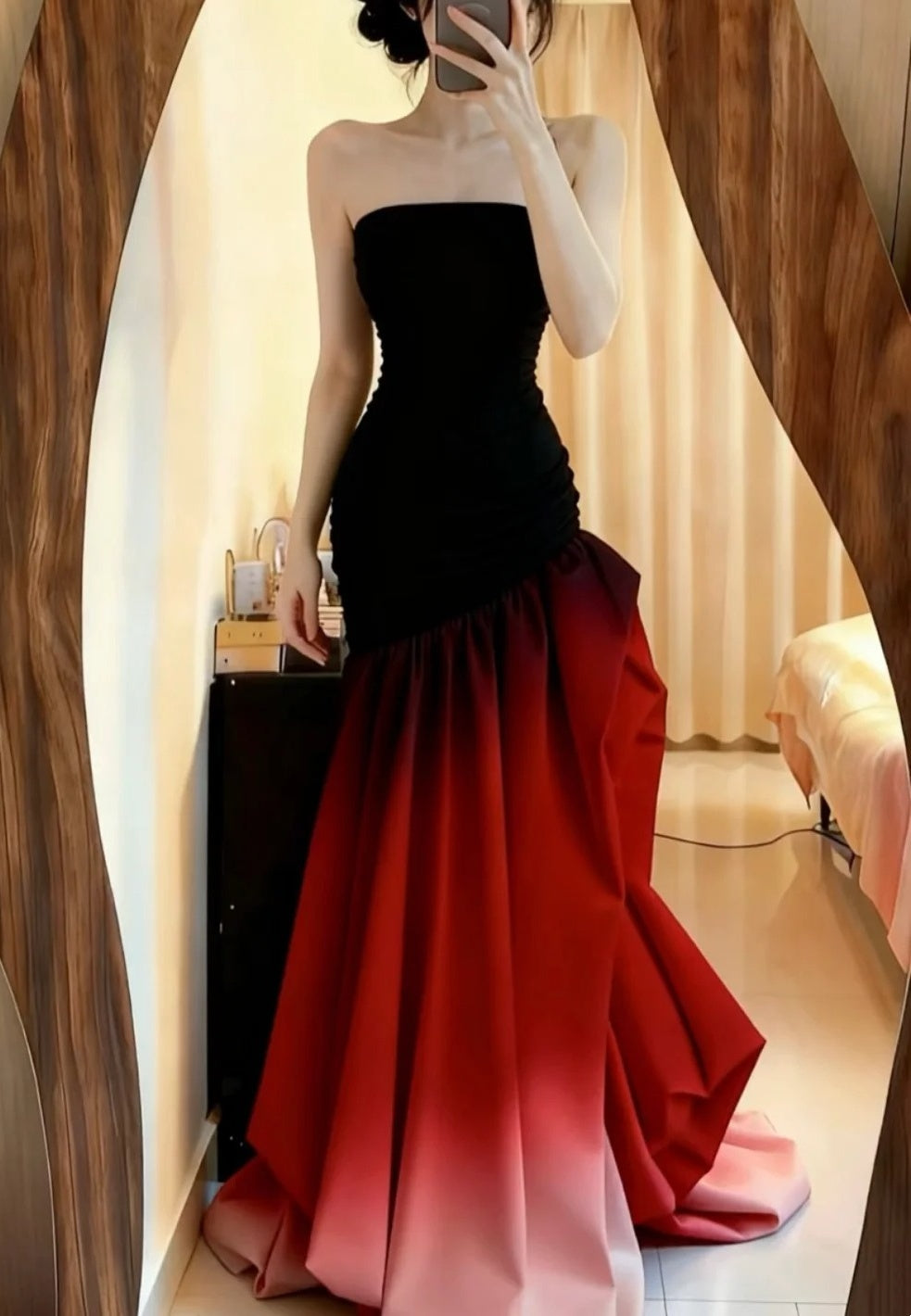 Robe de bal brillante à paillettes et col en cœur, robe de soirée sirène, robe de gala, robe de fête d'anniversaire, D3415