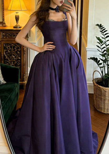 Robe de bal brillante à paillettes et col en cœur, robe de soirée sirène, robe de gala, robe de fête d'anniversaire, D3415