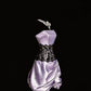 Elegant Homecoming Dress Strapless Lace Back to School Outfits Party Dress  D6542