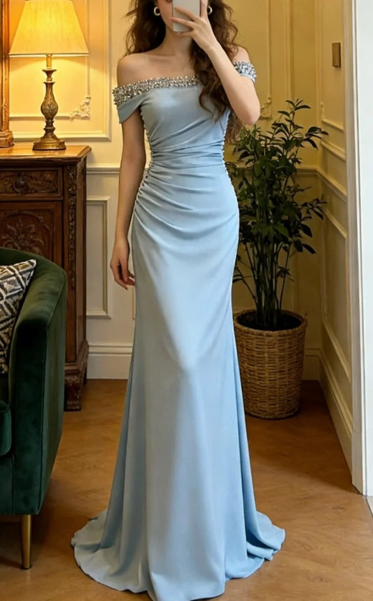 Robe de bal brillante à paillettes et col en cœur, robe de soirée sirène, robe de gala, robe de fête d'anniversaire, D3415