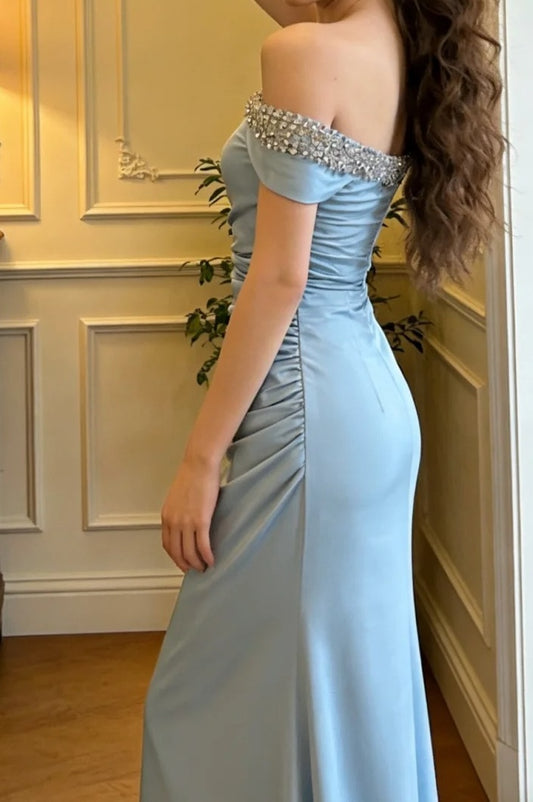 Robe de bal brillante à paillettes et col en cœur, robe de soirée sirène, robe de gala, robe de fête d'anniversaire, D3415