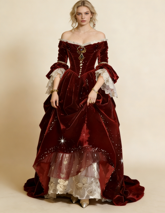 Beauty Ball Gown Wine Red Off Shoulder Pleated Quinceanera Dress Evening Dress 18th Birthday Prom Gown       D5118