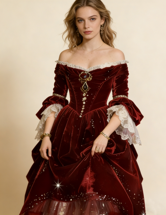 Beauty Ball Gown Wine Red Off Shoulder Pleated Quinceanera Dress Evening Dress 18th Birthday Prom Gown       D5118