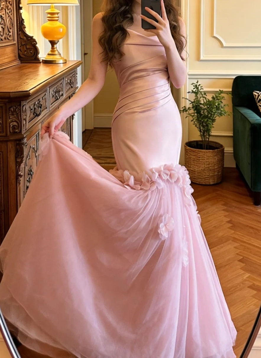 Robe de bal brillante à paillettes et col en cœur, robe de soirée sirène, robe de gala, robe de fête d'anniversaire, D3415