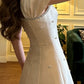 Elegant Prom Dress A Line Square Neck Beading Formal Outfits Gala Gown Evening Dress      D5128