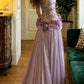 Charming Prom Dress Light Purple Crew Neck Pleated Gala Gown Formal Outfits Evening Dress Graduation Dress      D5131