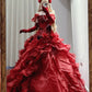 Gorgeous Ball Gown Off Shoulder Ruffle Quinceanera Dress Evening Dress 18th Birthday Prom Gown       D5134